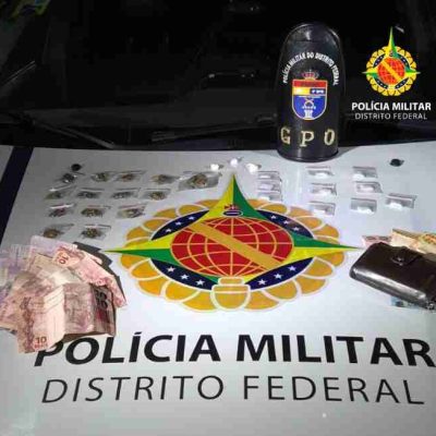 Policia apreende homem em Ceilândia por tráfico de cocaína, skunk e “dry”