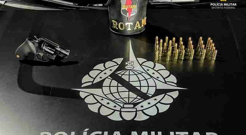 Indivíduo detido em posse de revólver e 31 munições em Santa Maria