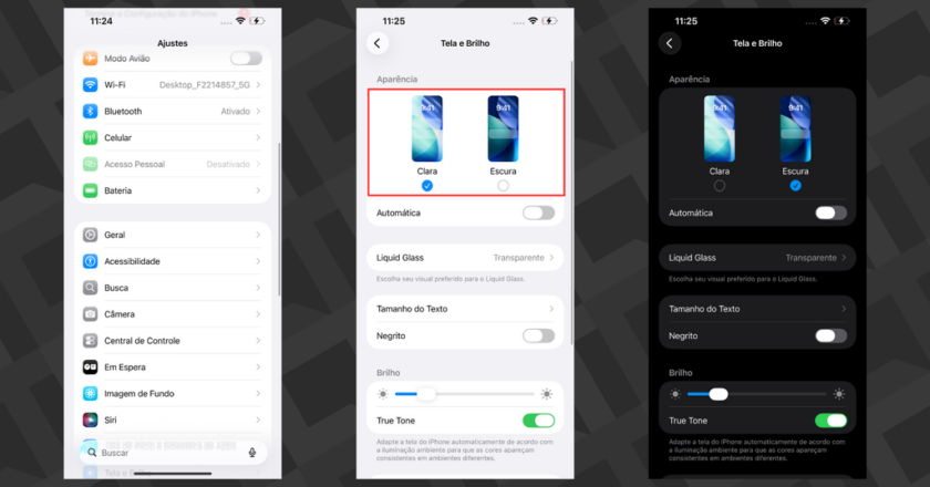Tema escuro removido do iOS X; iPhone agora com configuração padrão de brilho