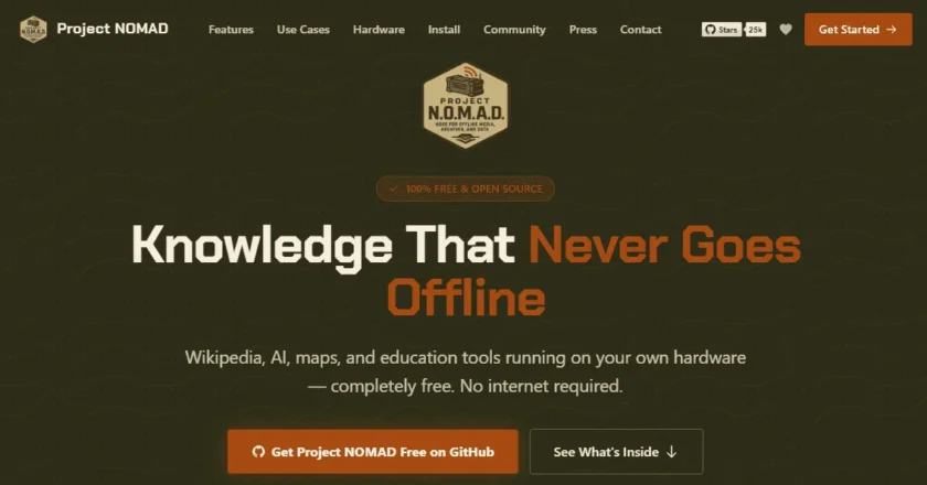 Project NOMAD cria uma rede interna com IA utilizando apenas um computador