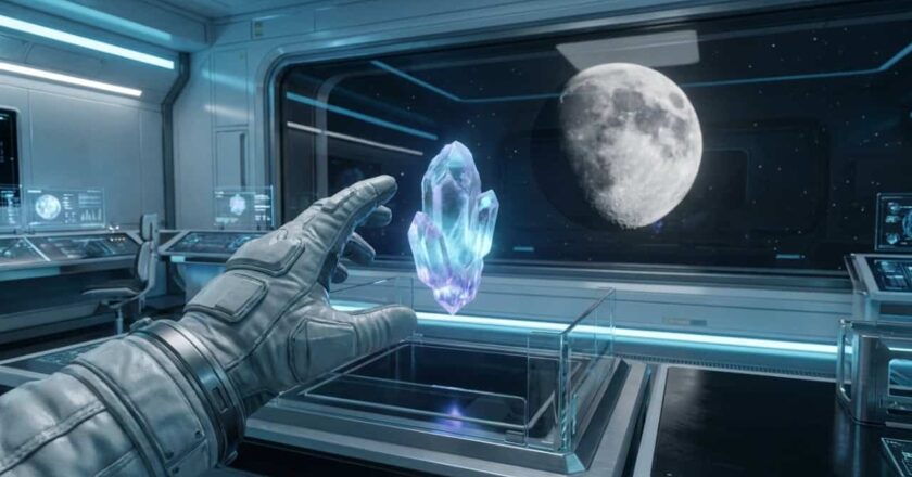 Descoberta lunar: novo mineral rico em hélio-3 abre portas para energia limpa em grande escala